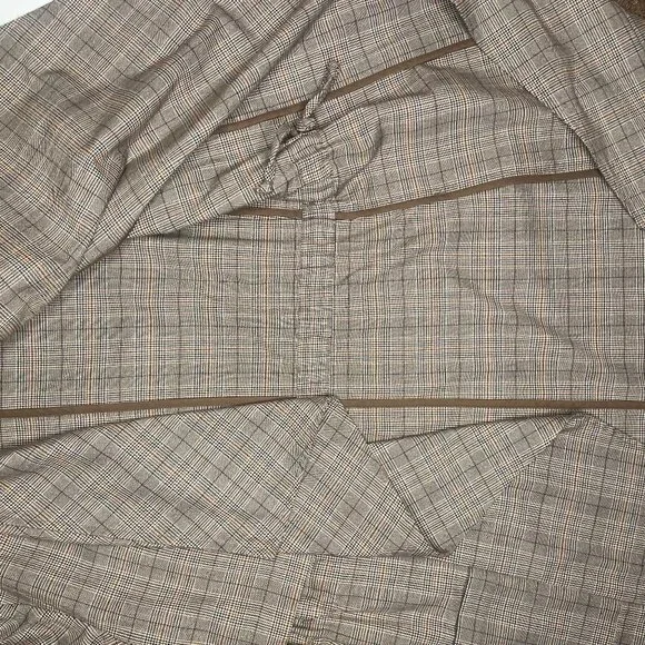 cupcakes and cashmere Plaid Drape Front Trench Coat XS - Picture 10 of 16